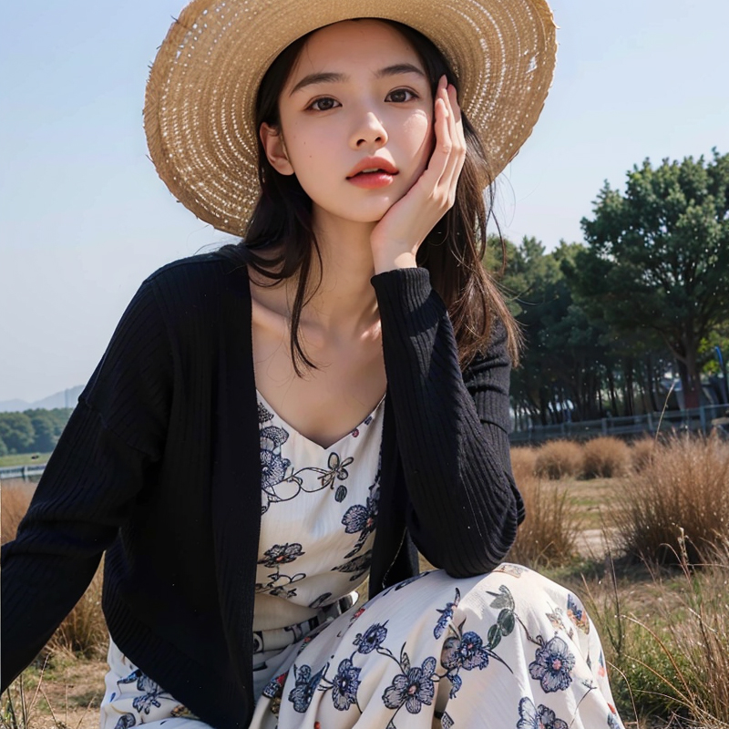 大码女装遮肚子显瘦春秋季新款坑条针织衫V领开衫外套爱心扣上衣
