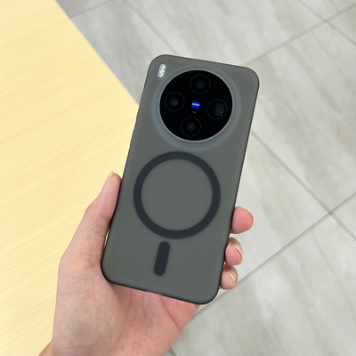 适用vivox300手机壳纹理防滑magsafe磁吸软壳简约全包镜头爆款X300保护套pro