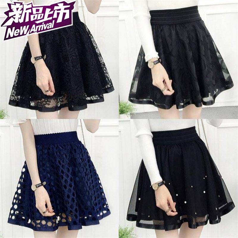 女孩半身裙褲裙蕾絲裙百褶裙a字裙女士黑q裙緊身松緊腰 蓬蓬媽媽在類目 女裝/女士精品, 半身裙中 - 來自Buy2taobao.com提供專業的淘寶代購服務