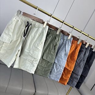 夏季 外贸男装 工装 风卡扣腰带短裤 山系户外 休闲五分裤 速干透气
