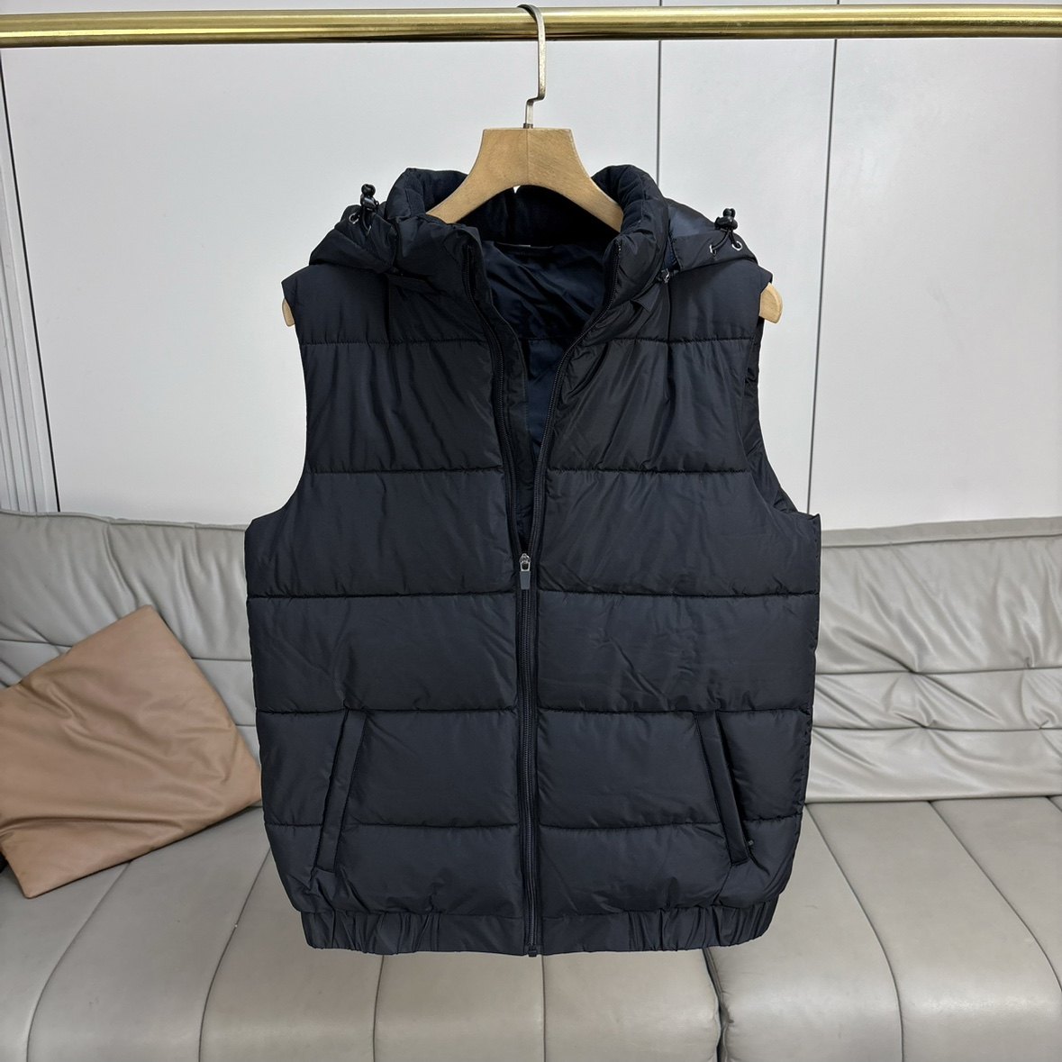 福利捡漏 出口外贸防风防水秋冬男装户外休闲百搭连帽棉马甲背心