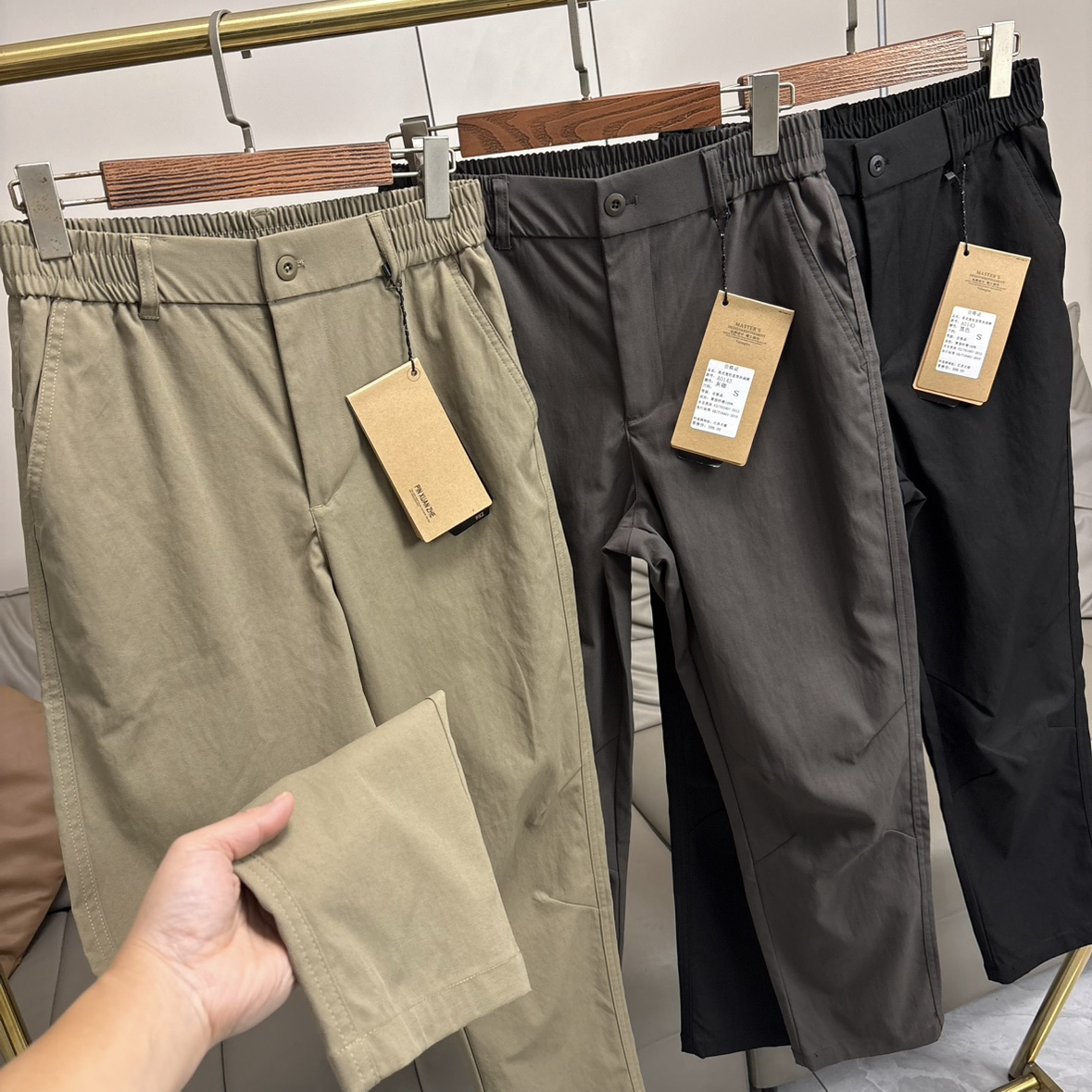 重磅都市高端户外！秋冬新品男士阿美咔叽立体裁剪宽松直筒休闲裤