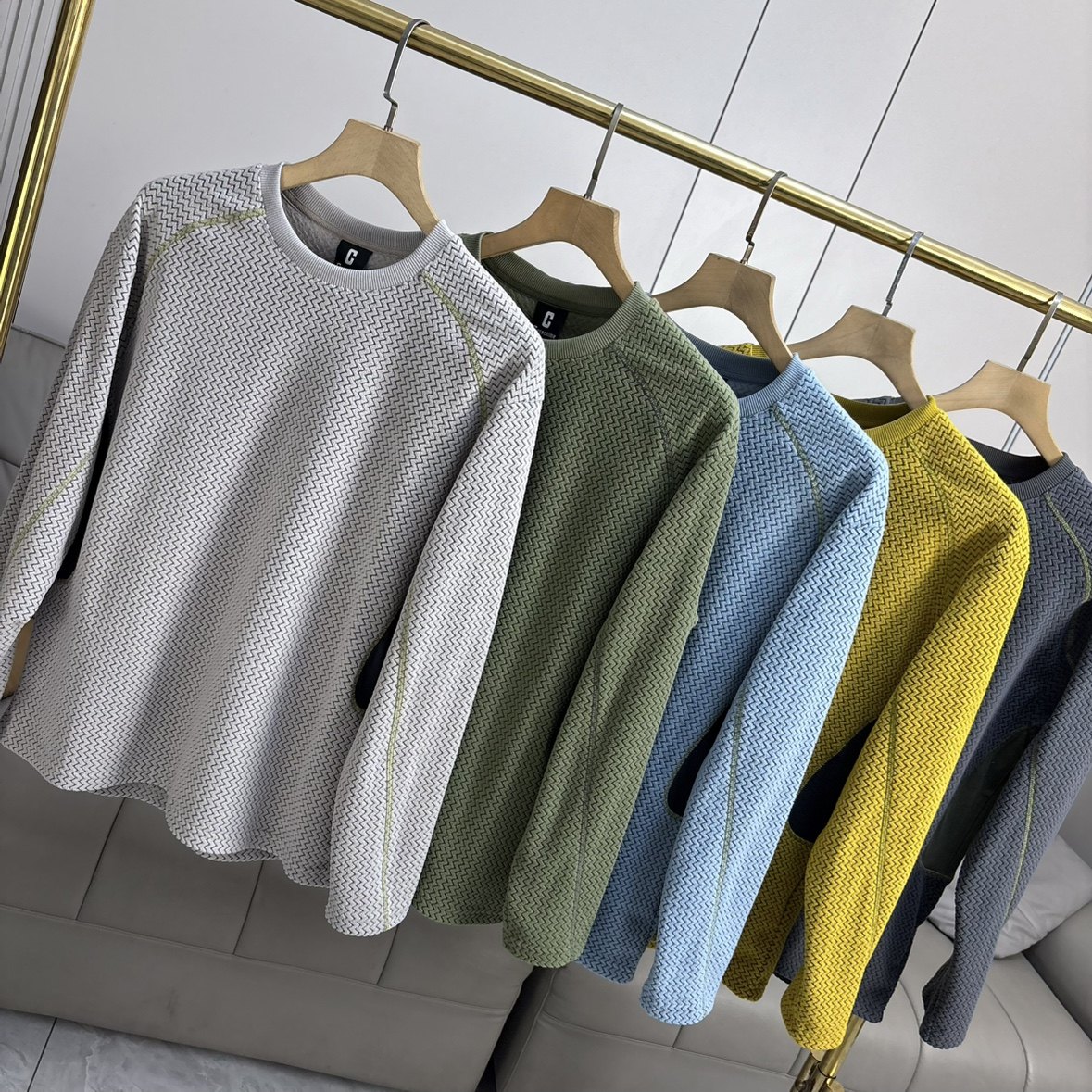 山系户外！波浪纹肌理卫衣！秋冬男装保暖双面绒宽松圆领长袖T恤,男装,T恤,淘宝优惠券,粉丝福利购,淘宝优惠卷