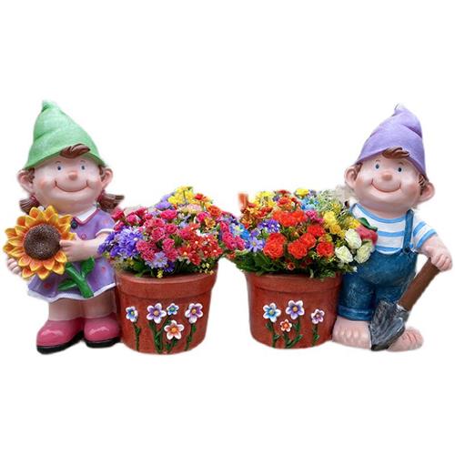 卡通小蜜蜂花缸户外玻璃钢卡通动物雕塑摆件花园花盆园林装饰小品