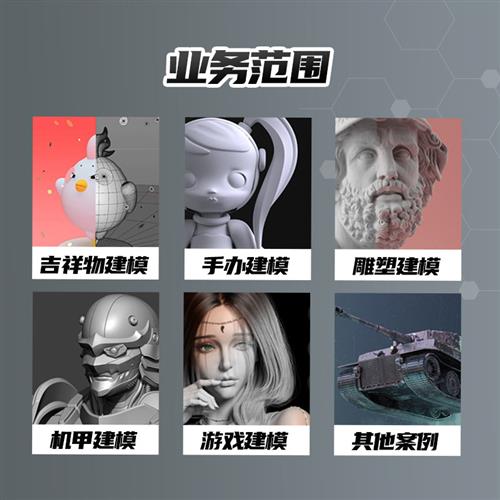 d建模代做zbrush游戏人物卡通模型stl模型blender定制作maya设计