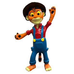 厂家直销玻璃钢动物卡通老虎卡通雕塑园林景观动物雕塑