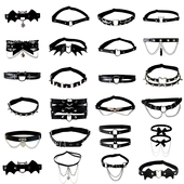 朋克jk腿环辣妹风吊袜带松紧带可调节大腿绑带腿饰脚环铃铛腿链