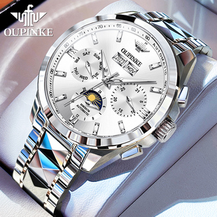 官方正品劳力瑞士手表男士机械表2025新款防水夜光多功能奢华男表