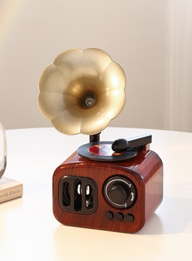 复古留声机模型音乐盒八家