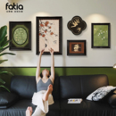 中古风装 餐厅组合壁画复古油画高级感 饰画客厅沙发背景墙挂画法式