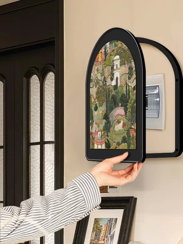 斋浦花园覆古表箱挡挂画电器开关箱空开箱配电箱盖丑装饰画