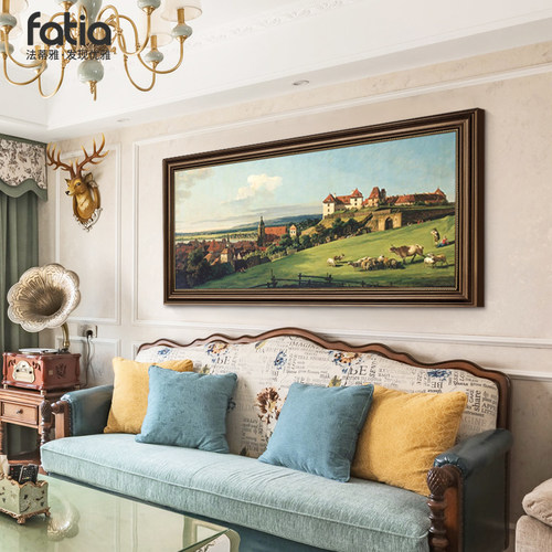 北欧高级感风景画大芬油画村