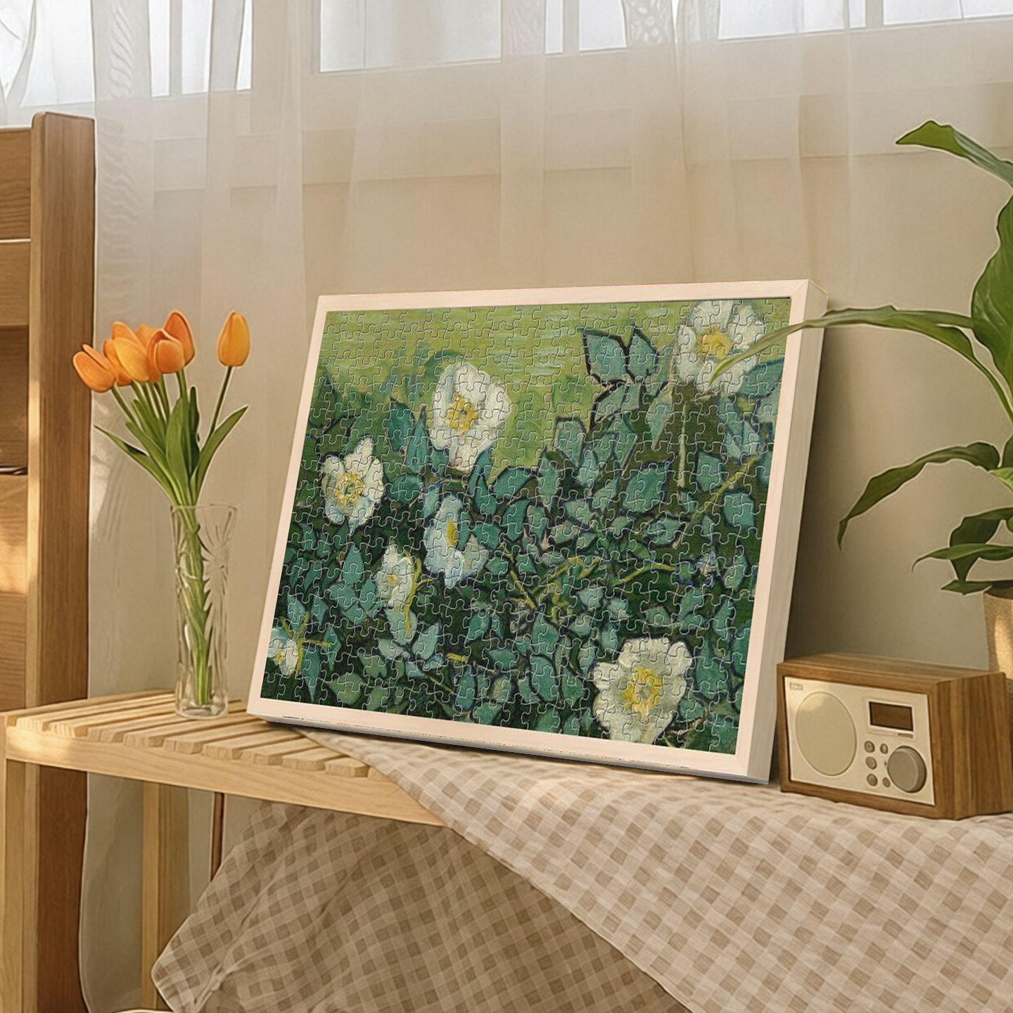 梵高星空慢拼图木质成人儿