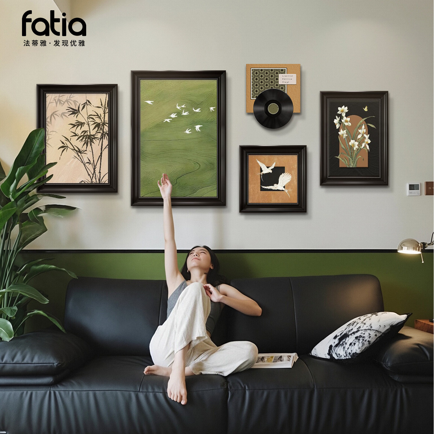 中古风客厅装饰画沙发背景墙挂画法式复古油画高级感宋代美学壁画,家居饰品,现代装饰画,淘宝优惠券,粉丝福利购,淘宝优惠卷