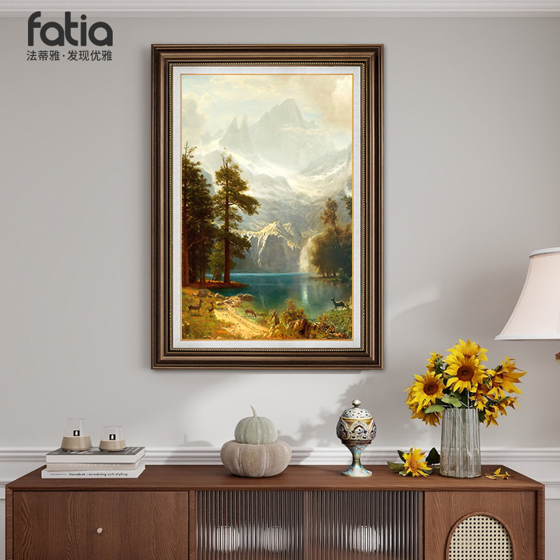 美式玄关装饰画走廊挂过道