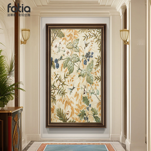 美式玄关装饰画复古挂画