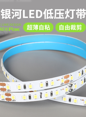 三雄极光LED灯带银河系列24V低压2835裸板12W/米套管60珠白光定制