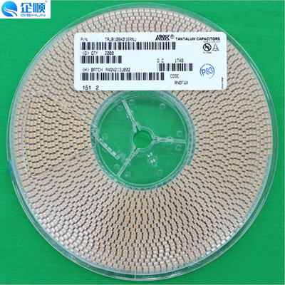 AVX 原装 贴片钽电容 胆 D型 7343 220UF 10V 极性 227 黄色 20%