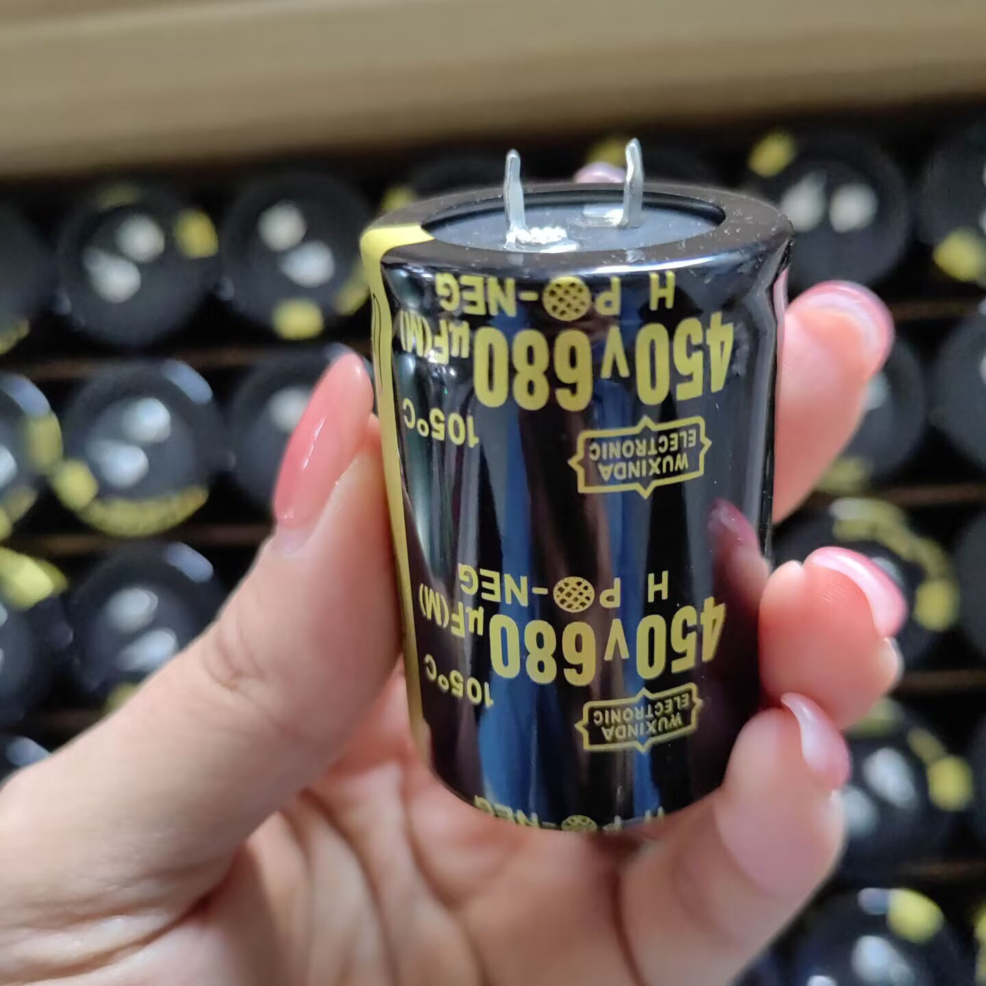 电解电容450V680UF35*50牛脚硬脚680UF450V空调变压器电焊机全新