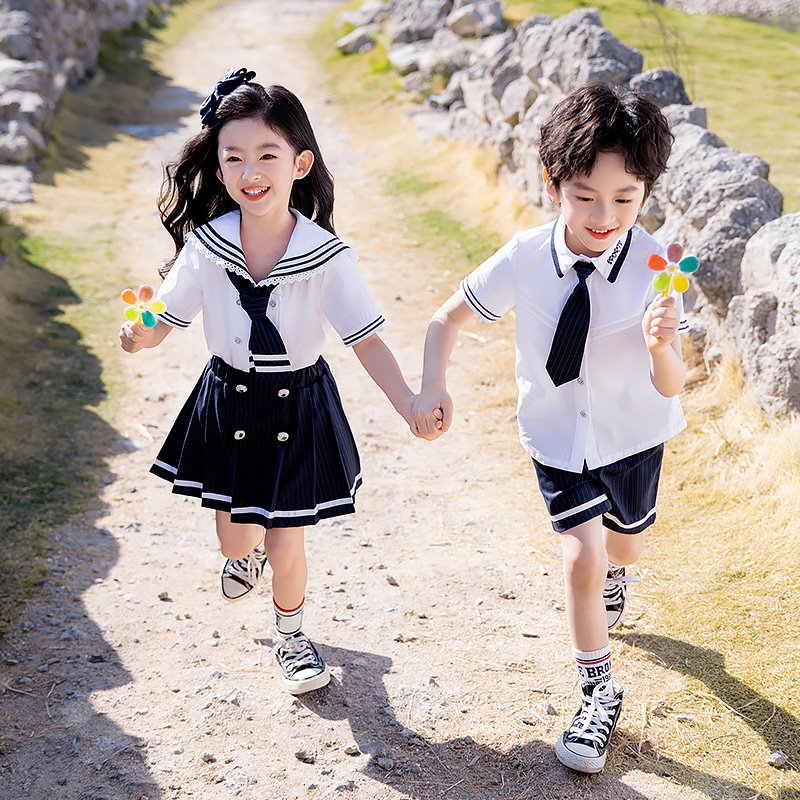 小学生班服开学季幼儿园园服服装两件套夏秋衬衣韩版可爱毕业班