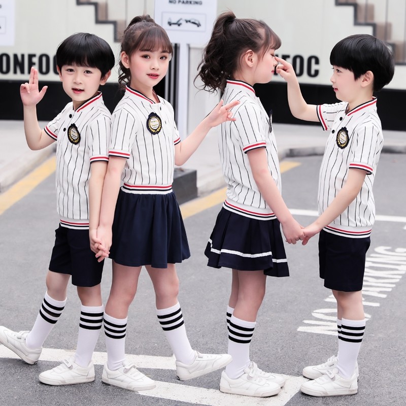校服夏季校服儿童套装男女短袖