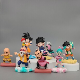 超级赛亚人 Q版7款彩云悟空桃白白龟仙人兰琪 公仔摆件袋装手办