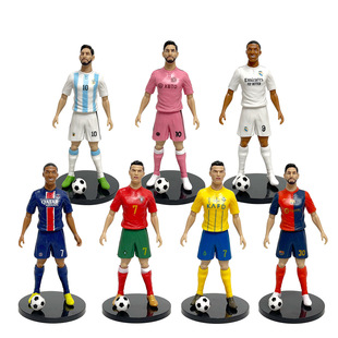 足球明星梅西姆巴佩C罗哈兰德亚马尔内马尔祖德站姿手办模型摆件