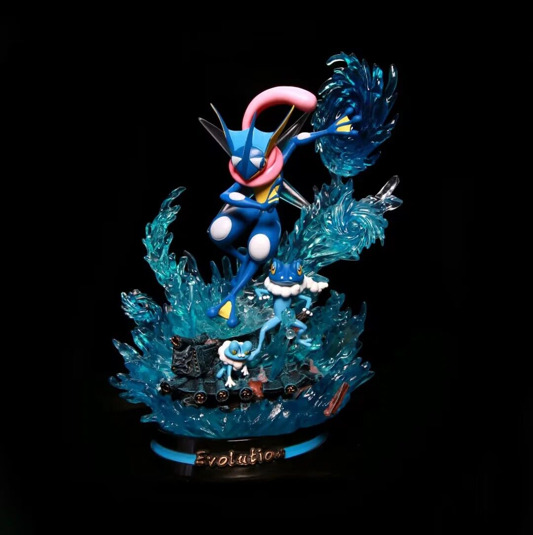 gk 甲贺忍蛙 招式艺廊 可发光场景 模型雕像盒装手办摆件公仔人偶