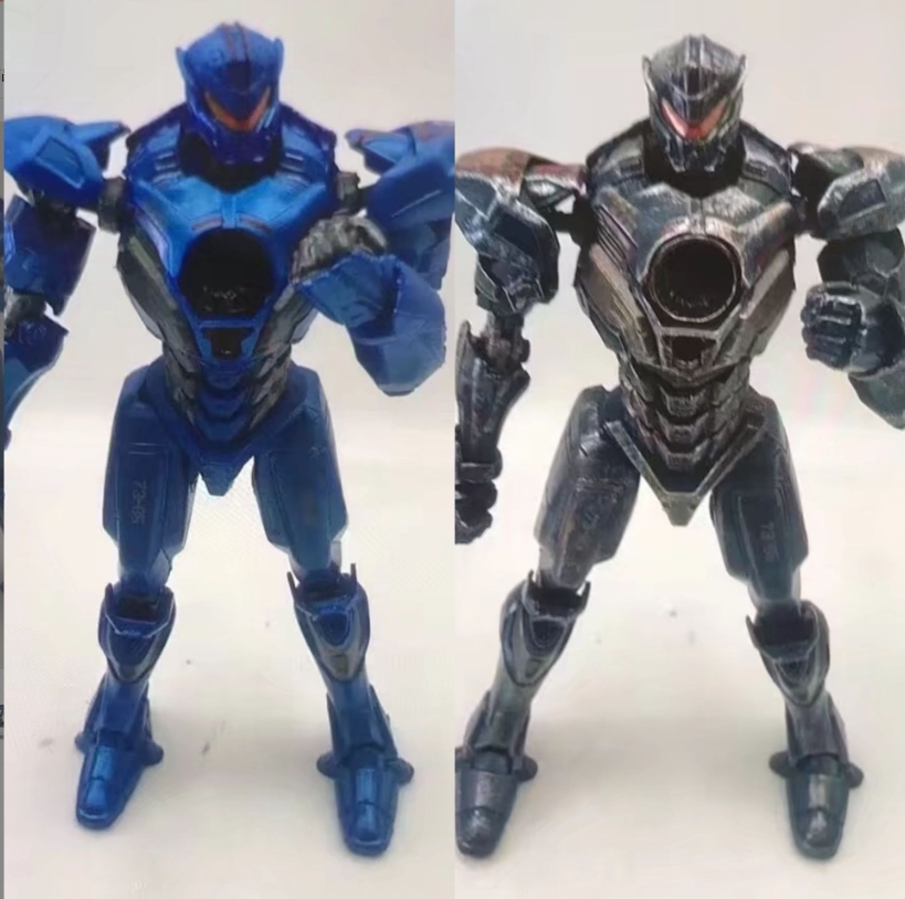 太平洋2代 复仇流浪者 机器人 机甲 蓝色战损 可动手办摆件模型