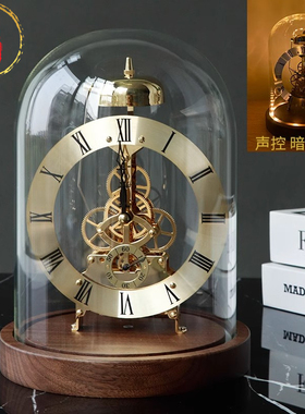 威弗列德夜光声控LED钟表