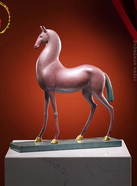 威弗列德全铜以梦为马摆件
