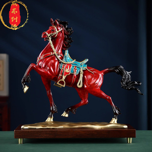 威弗列德家居办公室装饰品开业商务礼《壮志凌云》马摆件马到成功
