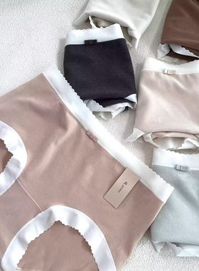 小兰裙新款W021秋冬加厚纯色舒适棉底裆磨毛暖肤绒女士内裤三角裤