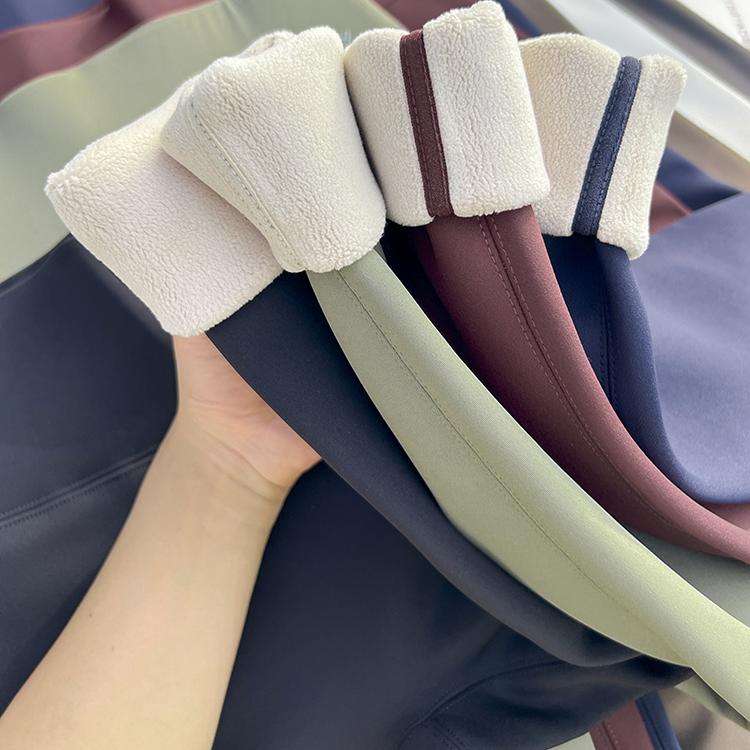 佐丹伊羊羔绒加厚打底裤鲨鱼裤女