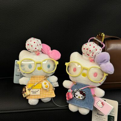 正版煎蛋厨娘kitty挂件毛绒玩偶