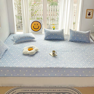 可定制牛奶绒榻榻米三件套炕单加绒冬季床盖新款榻榻米大炕四件套