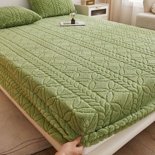 床盖2026年新款加厚牛奶绒加绒床单冬季全包床罩套塔芙绒床笠床垫