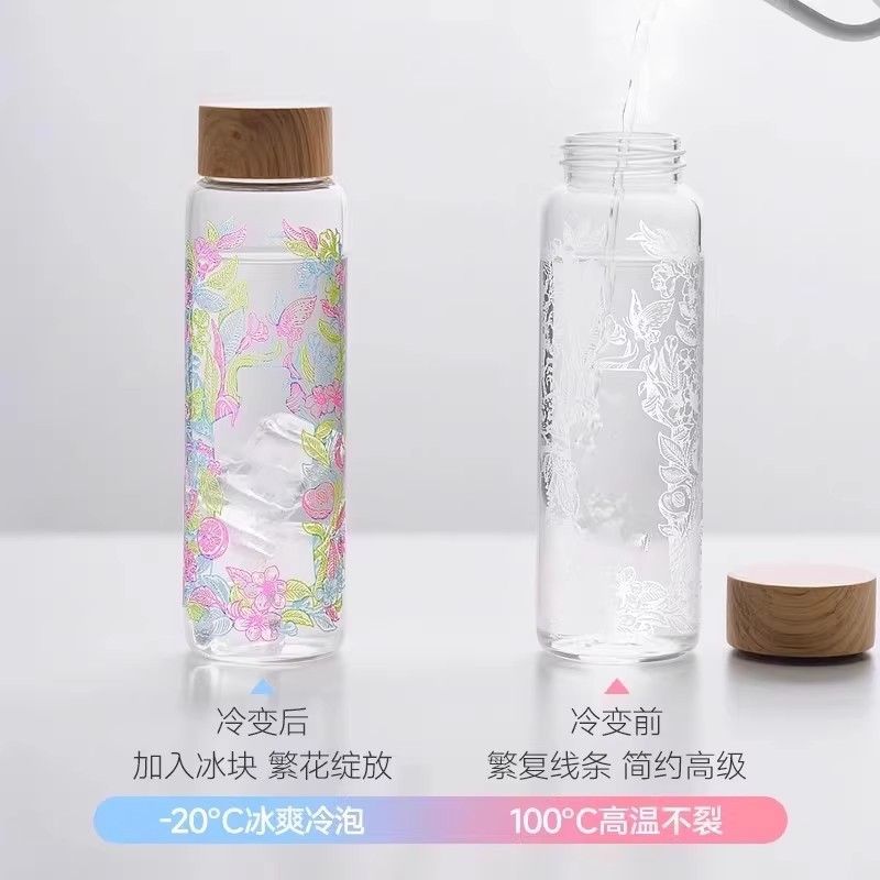 冰变杯繁花冷泡杯居家高