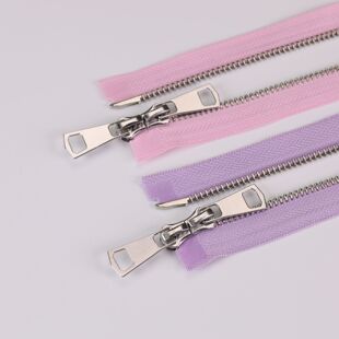 羽绒服拉链专用5号白金双头开尾上下拉棉服拉锁高档羽绒服夹克毛