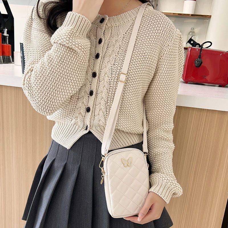 夏天装手机的小包包蝴蝶手机包2026新款迷你小挎包网红零钱包高级