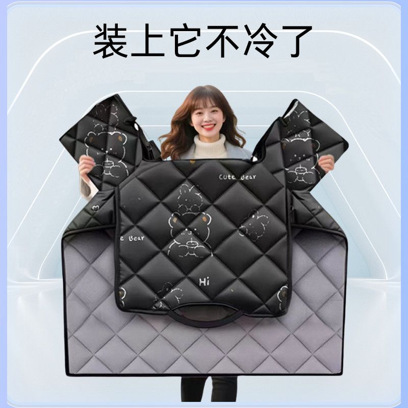 小号电动车挡风被电动车挡风被防水通用冬季挡风加绒加厚摩托电车