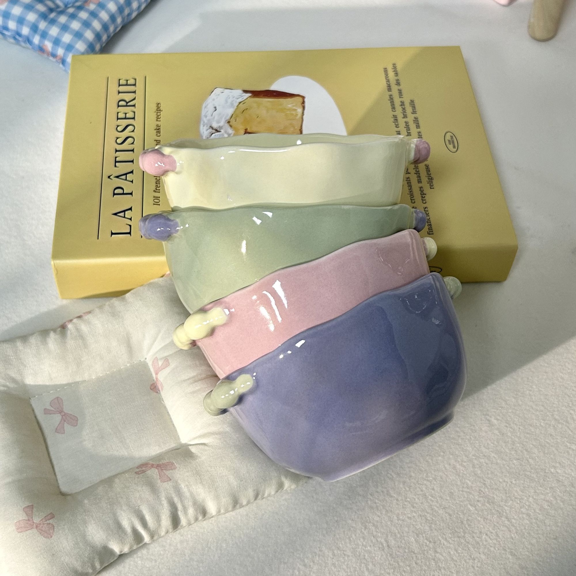 女士个人专用碗奶油风餐