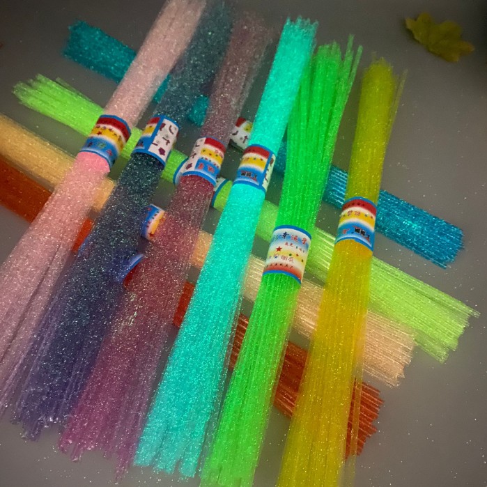 折星星软管折星星吸管夜光塑料管编小五角星玫瑰花管子幸运星瓶折