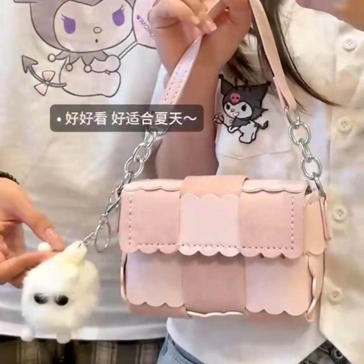 手工diy自己做包包手工编织包包饼干枕头包diy材料包自制礼物牛油