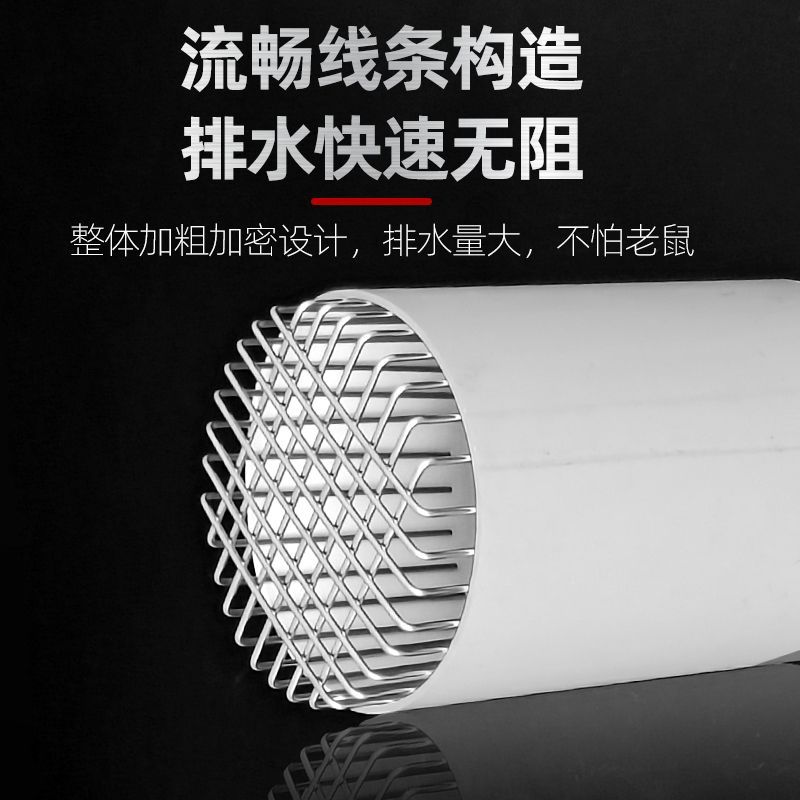 油烟机排烟管遮挡罩圆防鼠鸟卫生间排气管通风口油烟机网罩PVC下