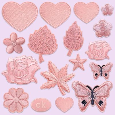 缝补衣服无痕织补自粘藕粉色布贴羽绒服衣服卫衣毛衣装饰修补破洞