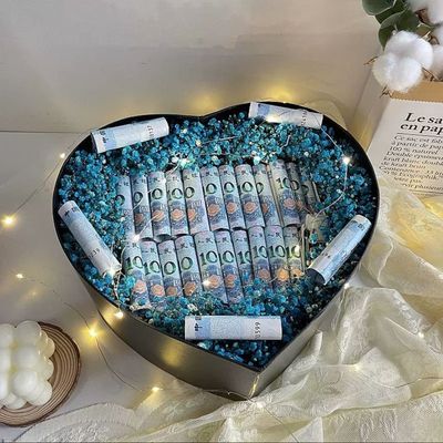 花束烟礼盒七夕节爱心diy