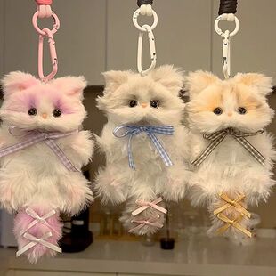 包上的装饰小挂件可爱扭扭棒小猫咪diy手工材料自制成品玩偶挂饰