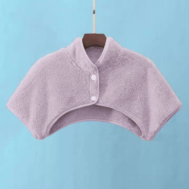 睡觉护颈肩秋冬护肩颈椎坎肩睡觉珊瑚绒喂奶披肩玩手机护肩短袖肩