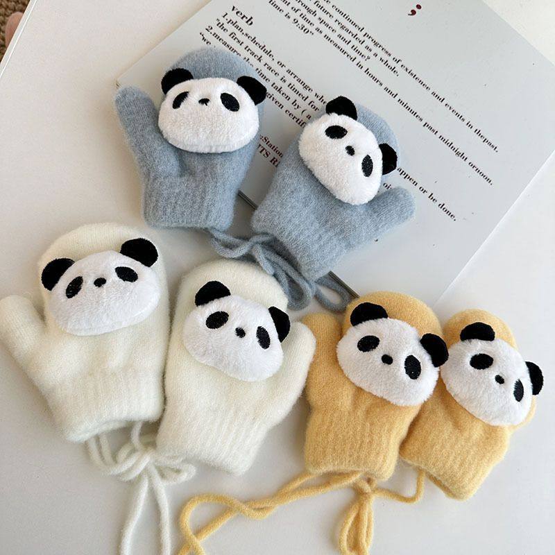 手套挂脖绳子韩版可爱熊